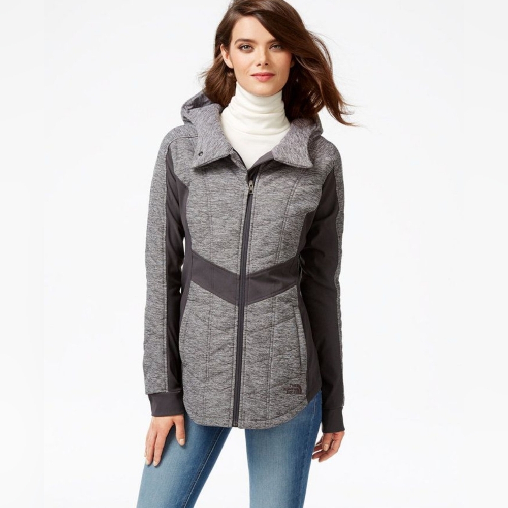 The North Face Women's Pseudio Jacket Heather Gray/Black Size M